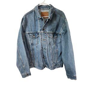 Levis Vintage Denim Trucker Jacket Large 70507-4890 100% Cotton Made In USA